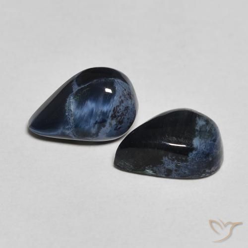 2.42 ctw Multicolor Pietersite Stones, Natural Pietersite in Pear Cabochon Shape for Sale
