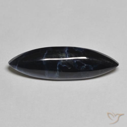 3.67 ct Multicolor Pietersite Stone, Natural Pietersite in Marquise Cabochon Shape for Sale