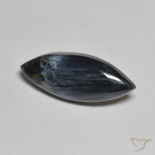 3.30 ct Multicolor Pietersite Stone, Natural Pietersite in Marquise Cabochon Shape for Sale
