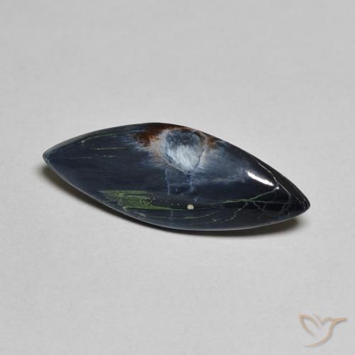 1.81 ct Multicolor Pietersite Stone, Natural Pietersite in Marquise Cabochon Shape for Sale