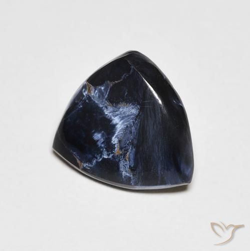 1.80 ct Multicolor Pietersite Stone, Natural Pietersite in Trillion Cabochon Shape for Sale