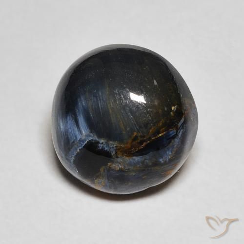 2.17 ct Multicolor Pietersite Stone, Natural Pietersite in Round Cabochon Shape for Sale