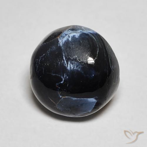 1.76 ct Multicolor Pietersite Stone, Natural Pietersite in Round Cabochon Shape for Sale