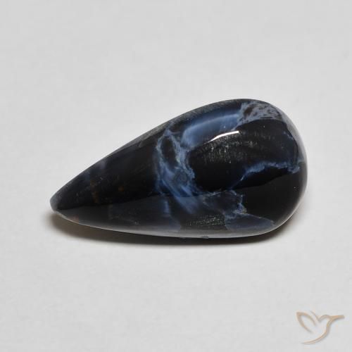 3.63ct Natural Multicolor Pietersite, Pear Shape, Opaque