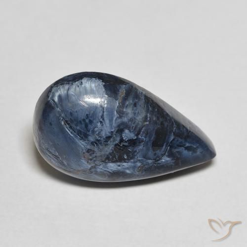 4.66ct Natural Multicolor Pietersite, Pear Shape, Opaque