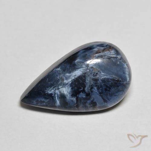 4.66 ct Multicolor Pietersite Stone, Natural Pietersite in Pear Cabochon Shape for Sale