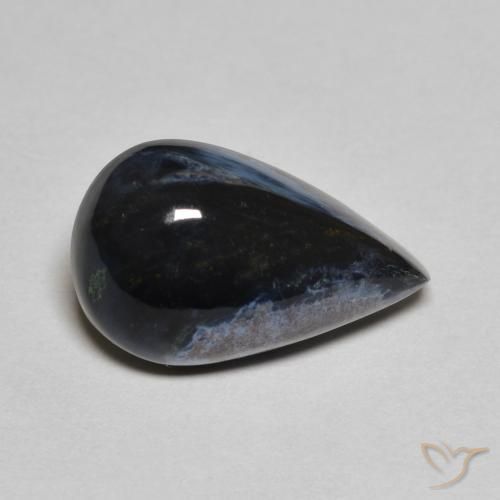 4.12 ct Multicolor Pietersite Stone, Natural Pietersite in Pear Cabochon Shape for Sale