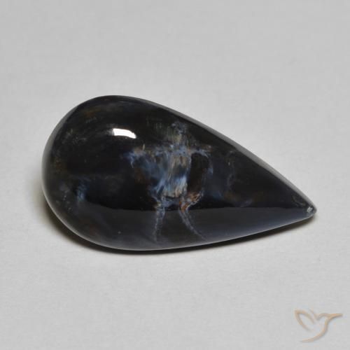 5.02 ct Multicolor Pietersite Stone, Natural Pietersite in Pear Cabochon Shape for Sale
