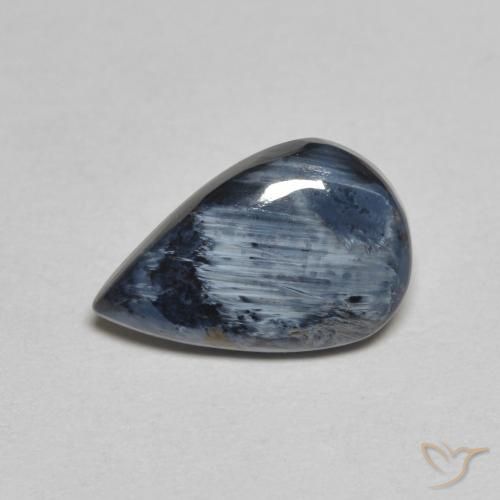 1.58 ct Multicolor Pietersite Stone, Natural Pietersite in Pear Cabochon Shape for Sale