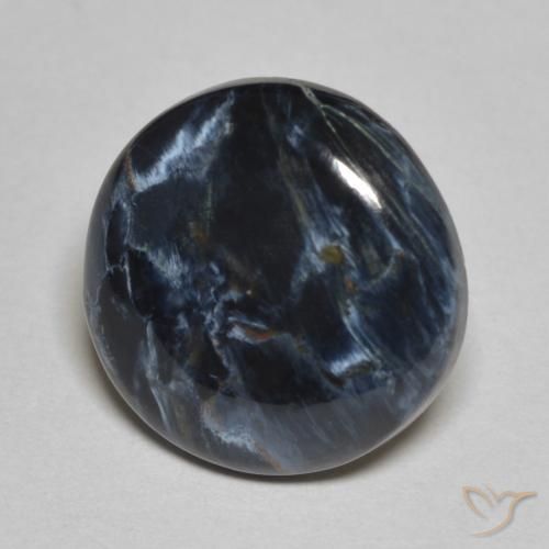 4.12 ct Multicolor Pietersite Stone, Natural Pietersite in Round Cabochon Shape for Sale