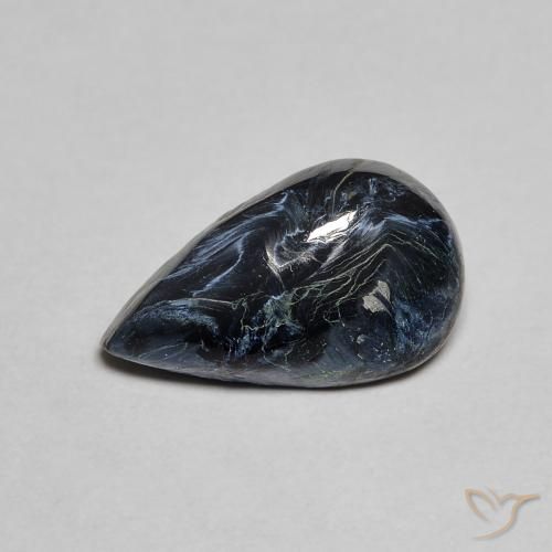 2.17ct Natural Multicolor Pietersite, Pear Shape, Opaque