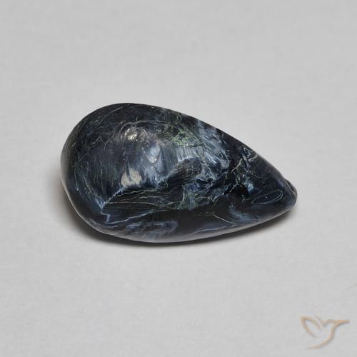 2.17 ct Multicolor Pietersite Stone, Natural Pietersite in Pear Cabochon Shape for Sale