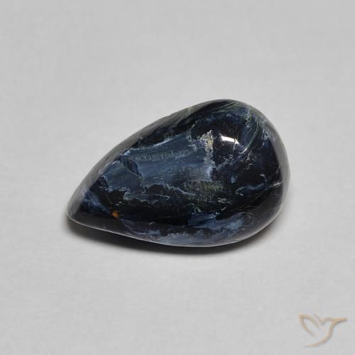 2.39ct Natural Multicolor Pietersite, Pear Shape, Opaque