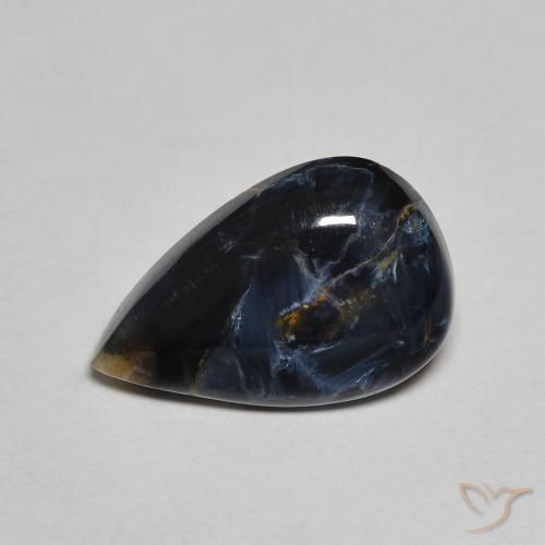 2.85 ct Multicolor Pietersite Stone, Natural Pietersite in Pear Cabochon Shape for Sale