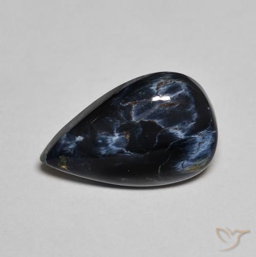 3.82ct Natural Multicolor Pietersite, Pear Shape, Opaque