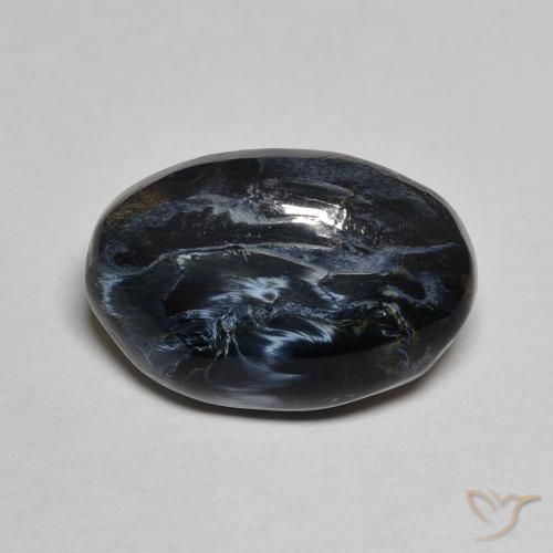 5.96 ct Multicolor Pietersite Gemstone, Pietersite Gem in Oval Cabochon Shape for Sale.