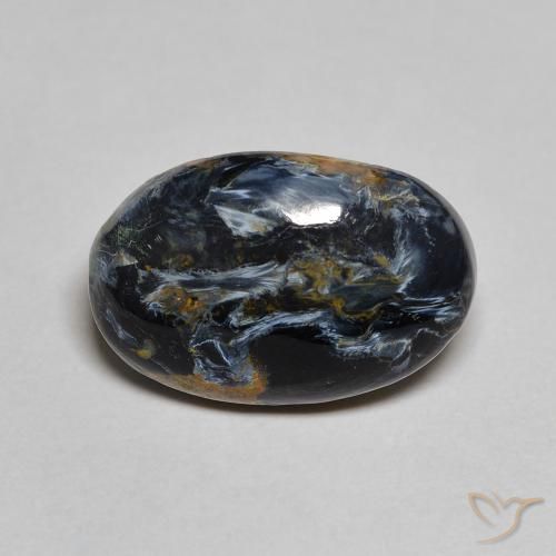 5.19 ct Multicolor Pietersite Stone, Natural Pietersite in Oval Cabochon Shape for Sale