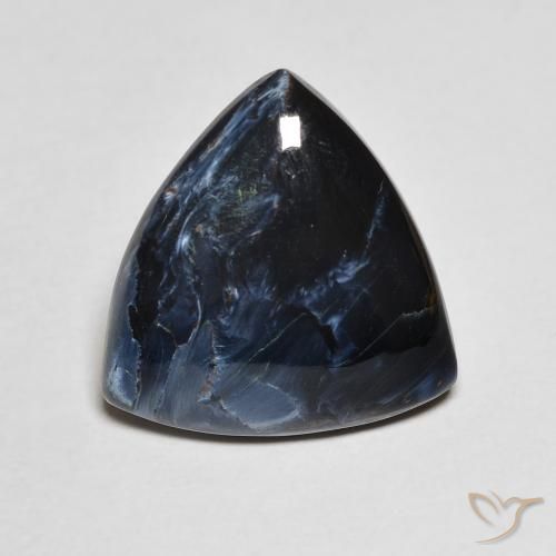 5.16ct Trillion Cabochon Multicolor Pietersite from Namibia, Dimension 14.5 x 13.7mm, Natural untreated Gemstone, Opaque Clarity, 1 piece Pietersite in Multicolor Color, Mohs Hardness of 6.5 - 7 suitable for daily wear jewelry, Photo A