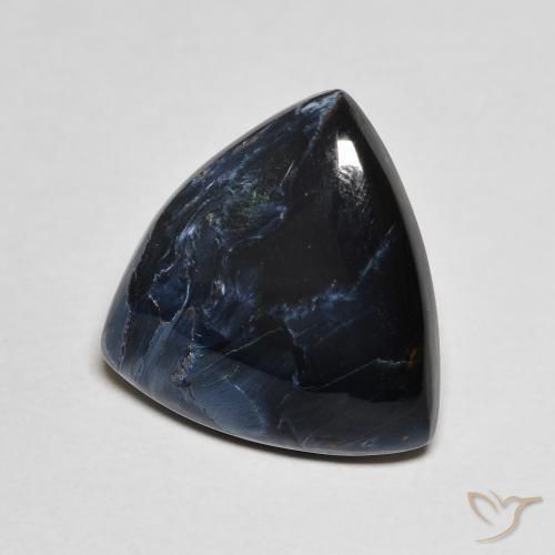 5.16 ct Multicolor Pietersite Stone, Natural Pietersite in Trillion Cabochon Shape for Sale