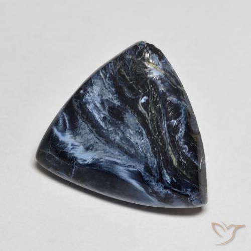 6.97 ct Multicolor Pietersite Stone, Natural Pietersite in Trillion Cabochon Shape for Sale