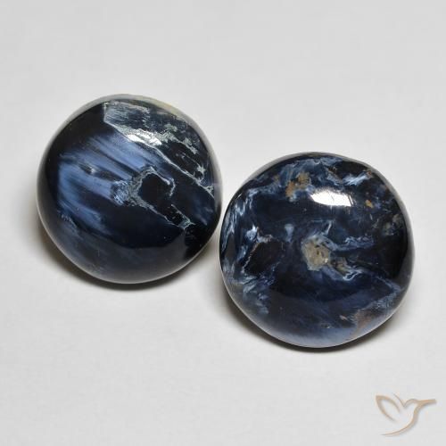 13.96 ct Round Pietersite, 13.2 mm From Namibia, Photo A
