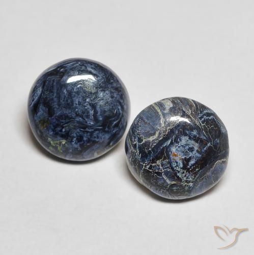2.52 ct Round Pietersite, 7.6 mm From Namibia, Photo A