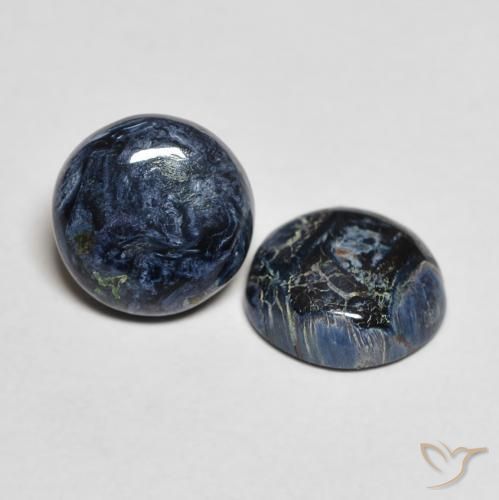 2.52 ctw Multicolor Pietersite Stones, Natural Pietersite in Round Cabochon Shape for Sale