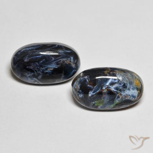 7.73 ct Oval Pietersite, 13.8 x 8 mm From Namibia, Photo A