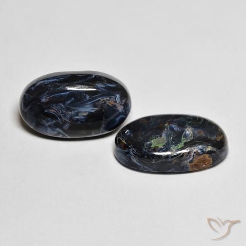 7.73 ctw Multicolor Pietersite Stones, Natural Pietersite in Oval Cabochon Shape for Sale
