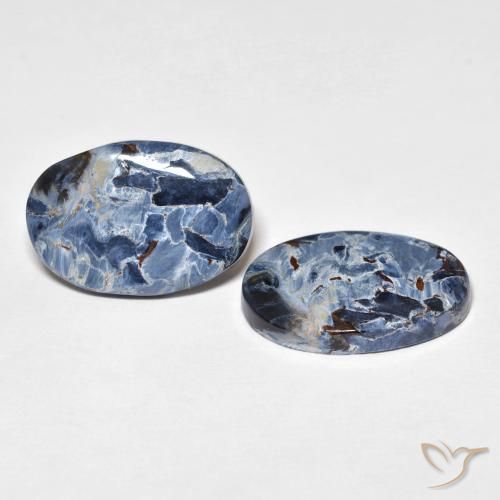 10.83 ctw Multicolor Pietersite Stones, Natural Pietersite in Oval Cabochon Shape for Sale