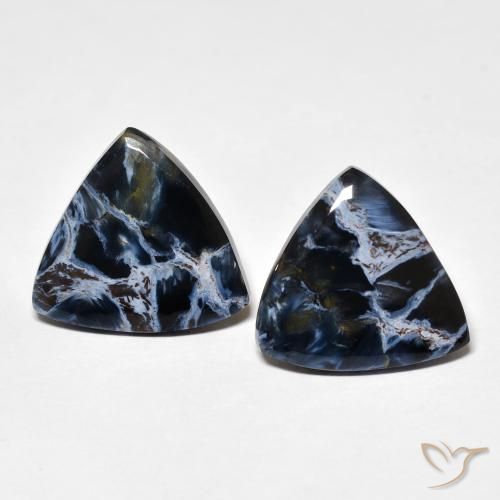 9.74ctw Natural Multicolor Pietersite, Trillion, Opaque