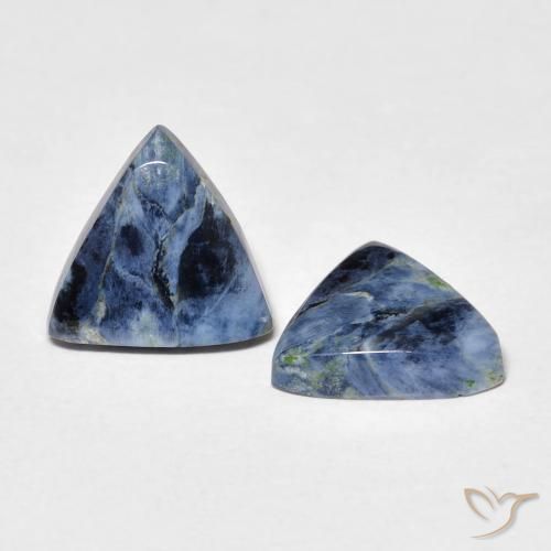 2.74 ctw Multicolor Pietersite Stones, Natural Pietersite in Trillion Cabochon Shape for Sale