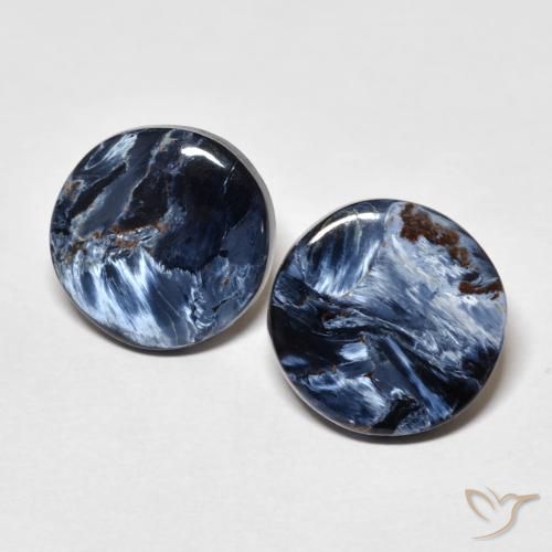 6.88 ct Round Pietersite, 12.1 mm From Namibia, Photo A