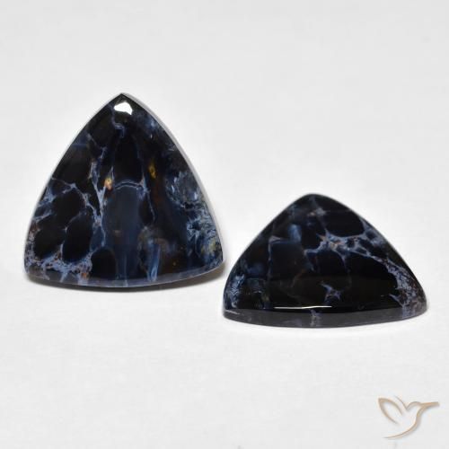 11.97 ctw Multicolor Pietersite Stones, Natural Pietersite in Trillion Cabochon Shape for Sale