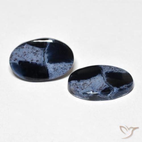 6.26 ctw Multicolor Pietersite Stones, Natural Pietersite in Oval Cabochon Shape for Sale