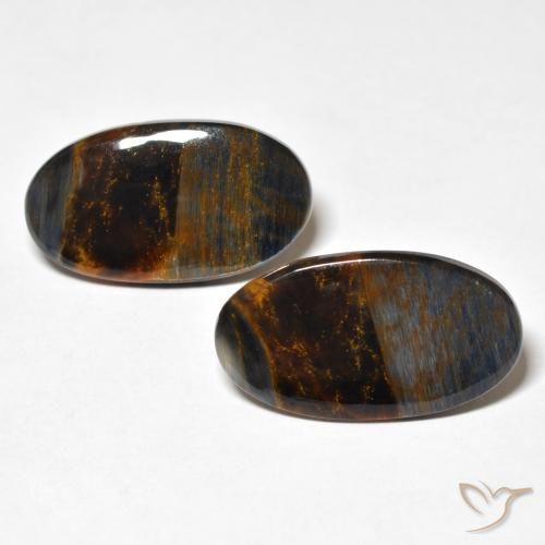 12.09 ct Oval Pietersite, 21.5 x 11.8 mm From Namibia, Photo A