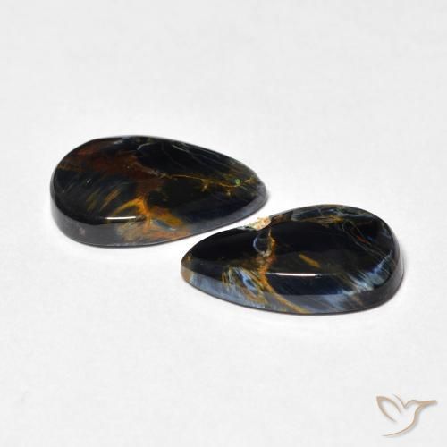 Pietersite Gemstones in 14 x 8.5 mm Size for Sale, Pietersite Stones in Multicolor Color
