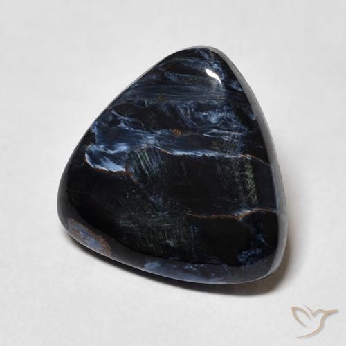 5.43 ct Multicolor Pietersite Stone, Natural Pietersite in Trillion Cabochon Shape for Sale