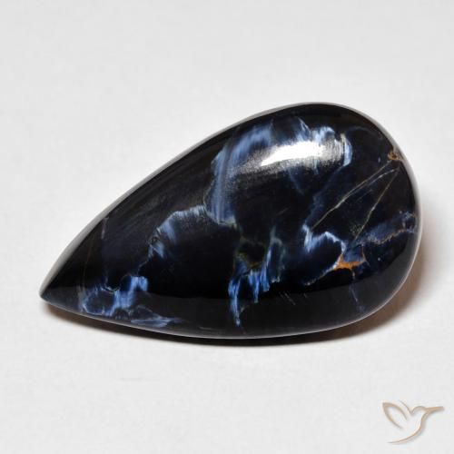 13.53ct Natural Multicolor Pietersite, Pear Shape, Opaque