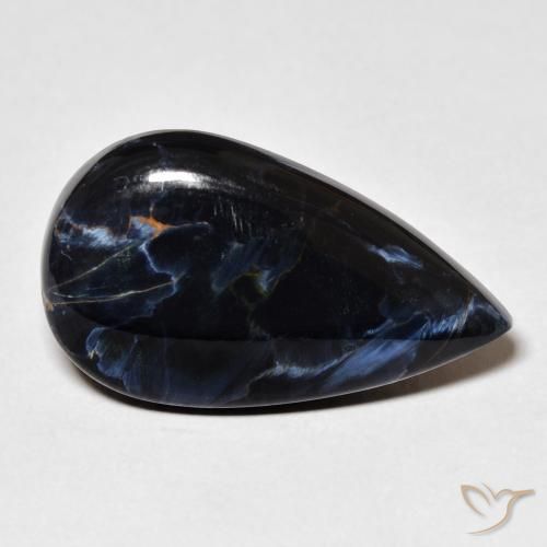 13.53 ct Multicolor Pietersite Stone, Natural Pietersite in Pear Cabochon Shape for Sale