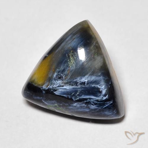 6.60 ct Multicolor Pietersite Stone, Natural Pietersite in Trillion Cabochon Shape for Sale