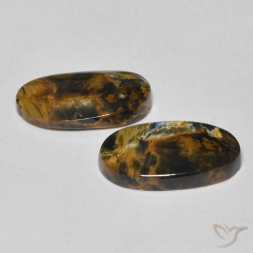 Pietersite Gemstones in 13.3 x 7.8 mm Size for Sale, Pietersite Stones in Multicolor Color
