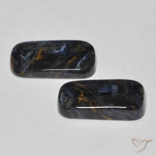 Pietersite Gemstones in 11.9 x 6.5 mm Size for Sale, Pietersite Stones in Multicolor Color