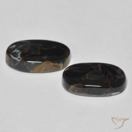 Pietersite Gemstones in 12.5 x 7.6 mm Size for Sale, Pietersite Stones in Multicolor Color
