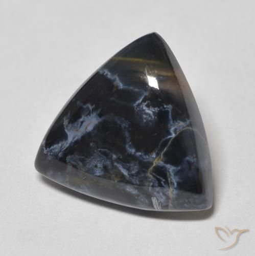 6.87 ct Multicolor Pietersite Stone, Natural Pietersite in Trillion Cabochon Shape for Sale