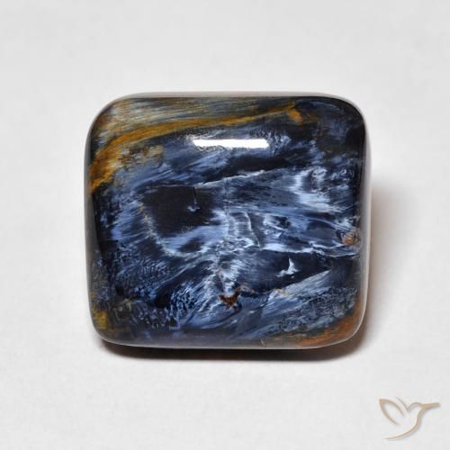 12.58 ct Cushion Pietersite, 15.4 x 14 mm From Namibia, Photo A