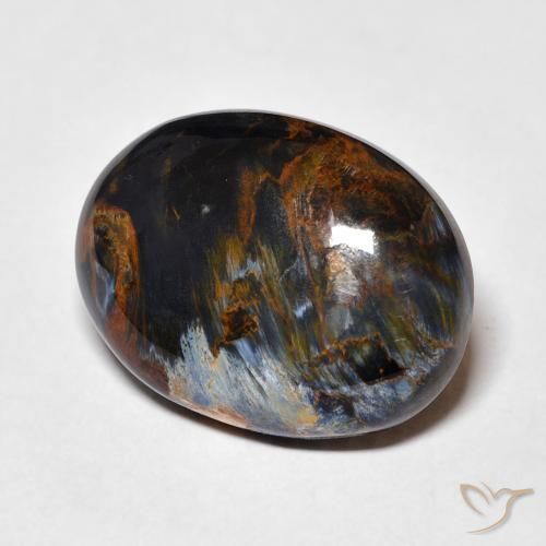 10.88 ct Multicolor Pietersite Stone, Natural Pietersite in Oval Cabochon Shape for Sale