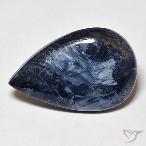 8.99 ct Multicolor Pietersite Stone, Natural Pietersite in Pear Cabochon Shape for Sale
