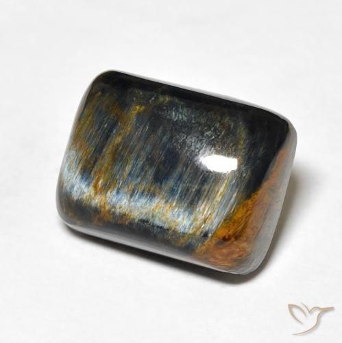7.84 ct Multicolor Pietersite Stone, Natural Pietersite in Cushion-Cut Shape for Sale