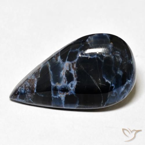 9.10ct Natural Multicolor Pietersite, Pear Shape, Opaque